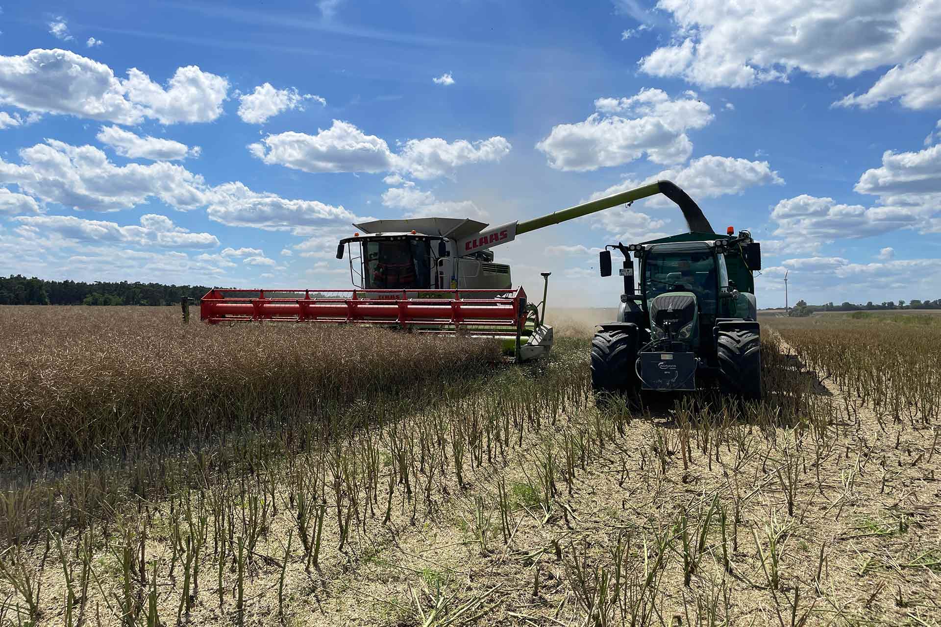 Agrargenossenschaft Cobbelsdorf eG - Bodenbearbeitung/ Düngung/ Pflanzenschutz - Traktor, Präzise Nährstoffversorgung durch Bodenuntersuchungen, Nachhaltige Kreislaufwirtschaft durch organische Düngung, Pflanzenschutz mit Augenmaß